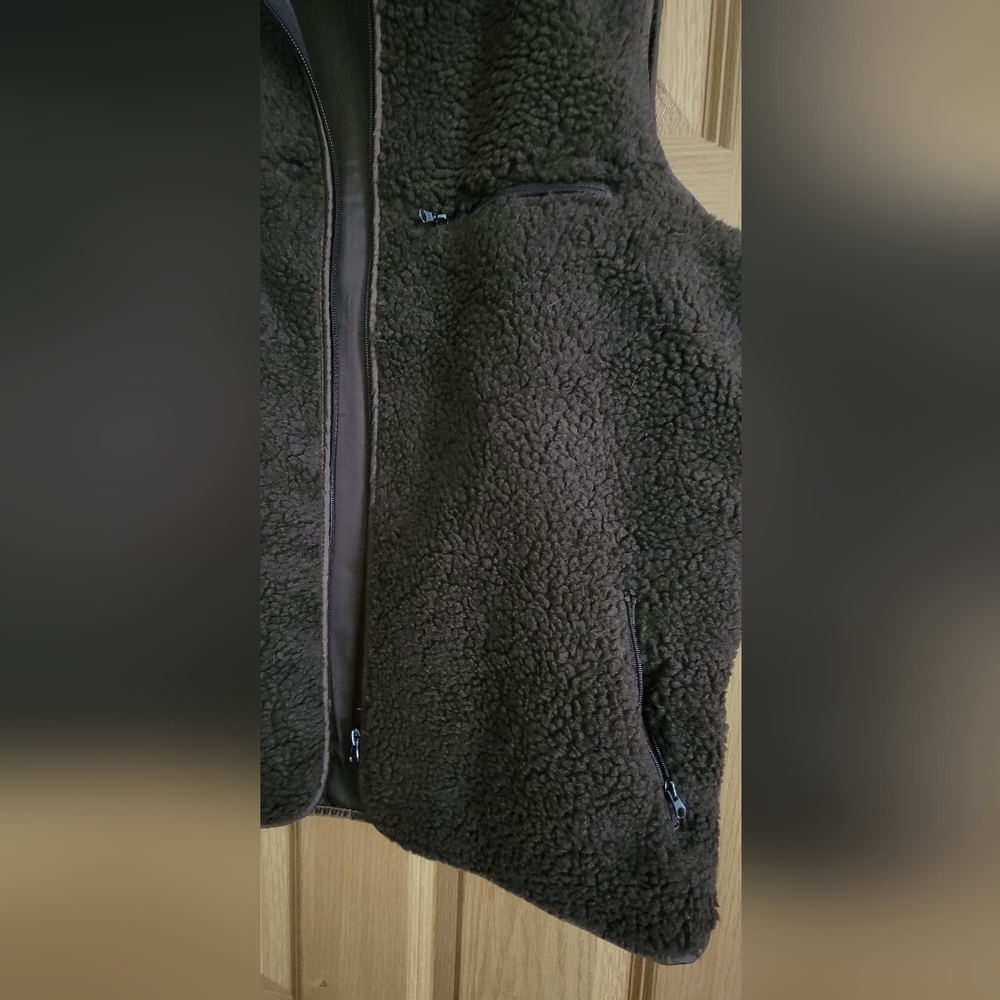 Brown Sherpa vest